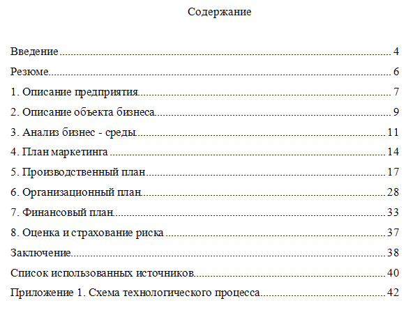 Бизнес план бара с расчетами