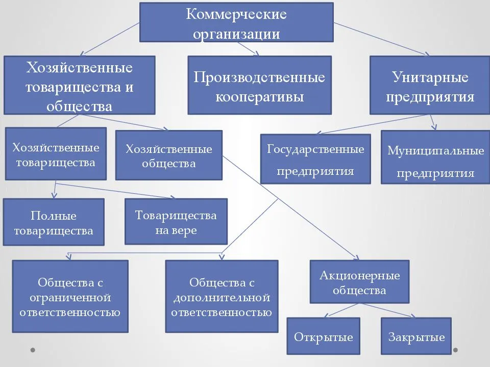 Коммерческие организации презентация