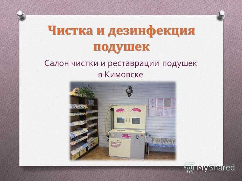 Бизнес план чистка подушек