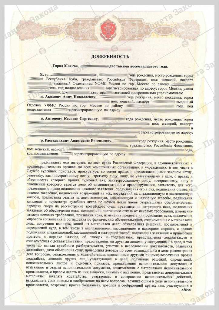 Образец доверенности в арбитражный суд от индивидуального предпринимателя