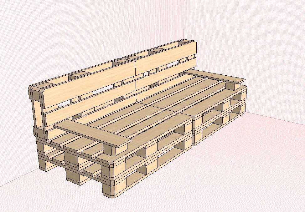 Диван из поддонов своими руками пошагово фото и размерами чертеж