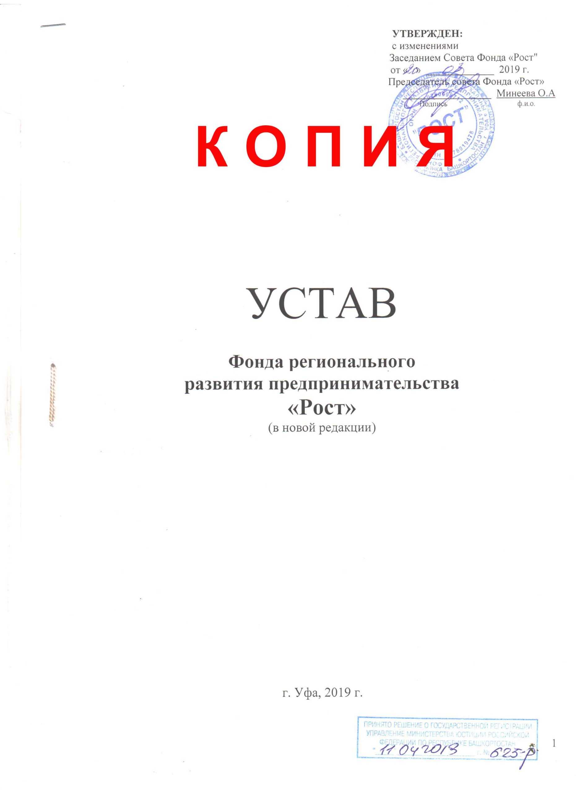 Образец. устав некоммерческой организации - благотворительного 

фонда