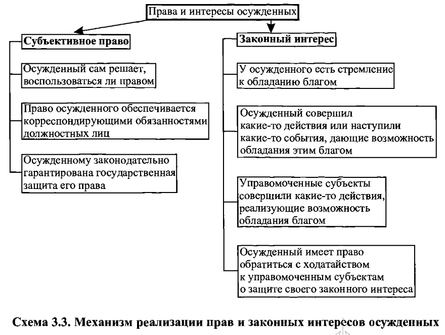 Права и обязанности схема