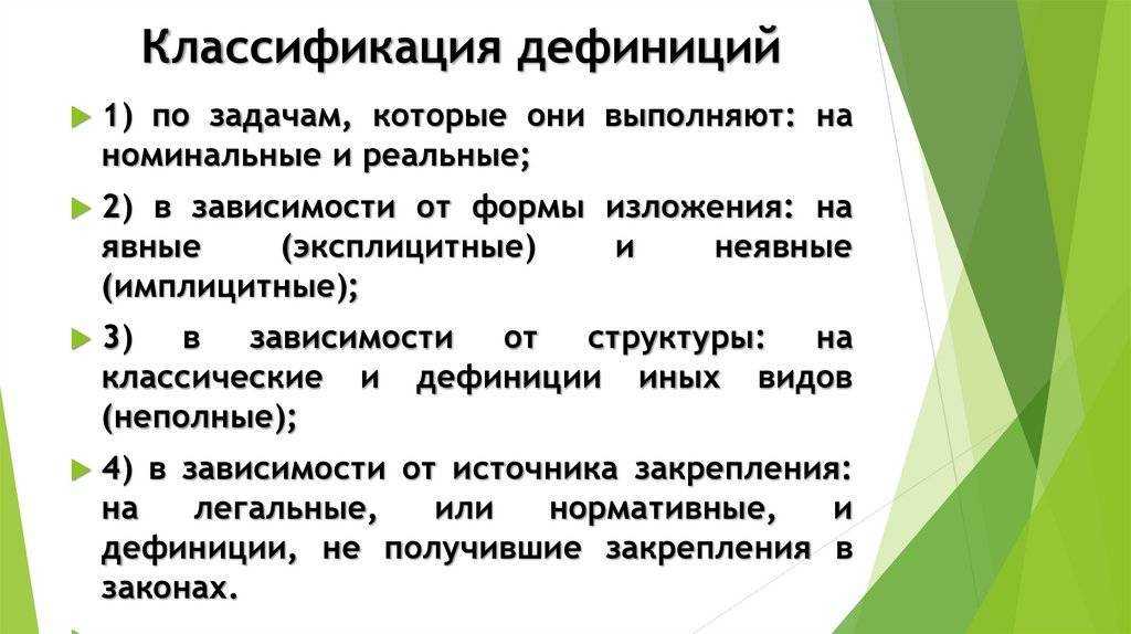 Дефиниция статьи. Виды юридических дефиниций. Видовая классификация дефиниций. Форма дефиниции. Дефиниция пример.