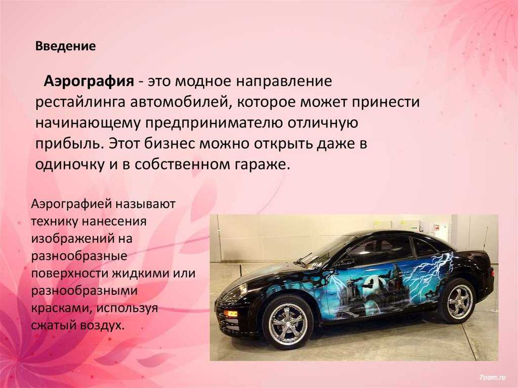 Презентация автосалона бизнес план