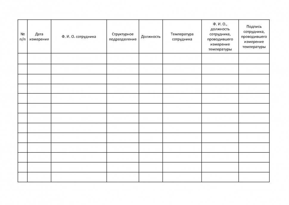 Журнал заказов образец