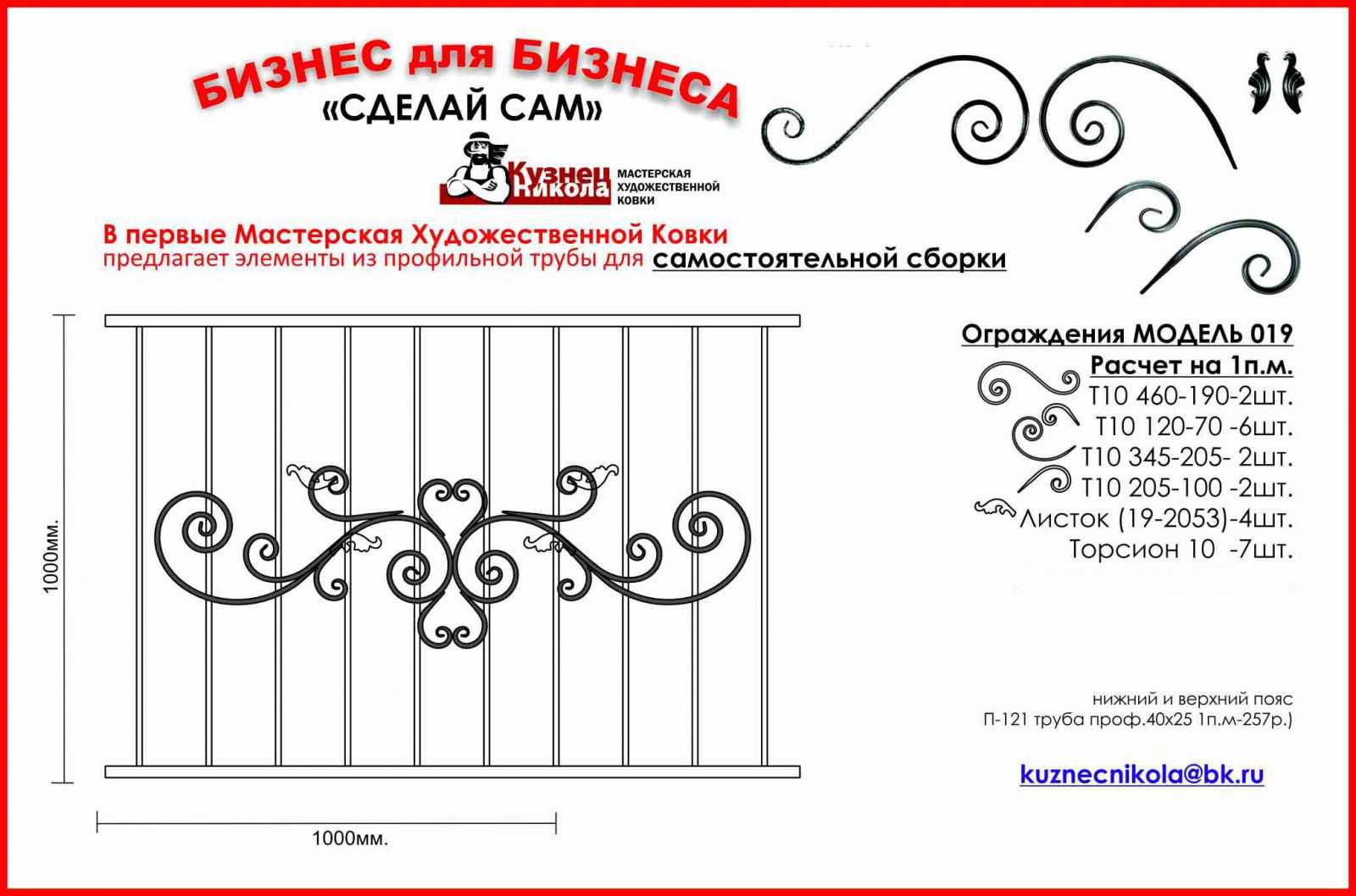 Бизнес план кованые изделия