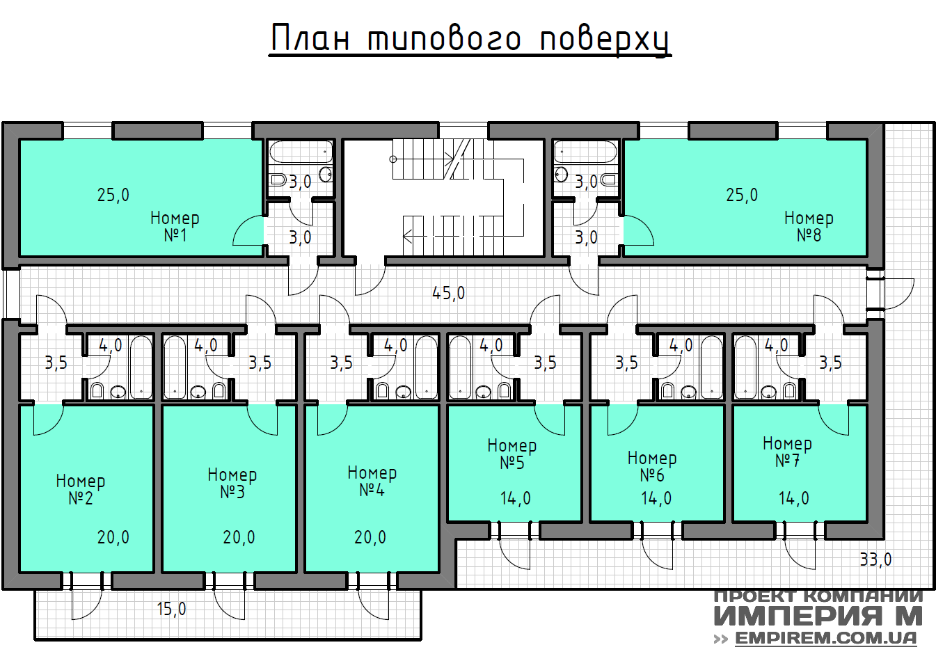 План мини гостиницы