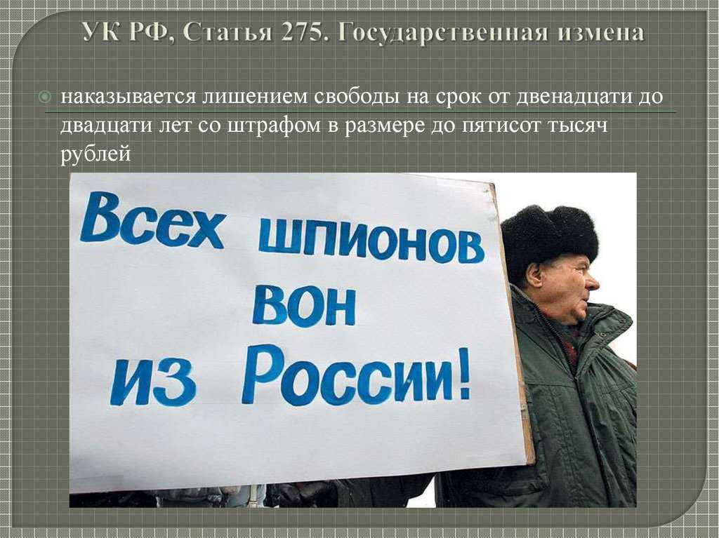 Что такое измена родине? статья ук рф :: businessman.ru