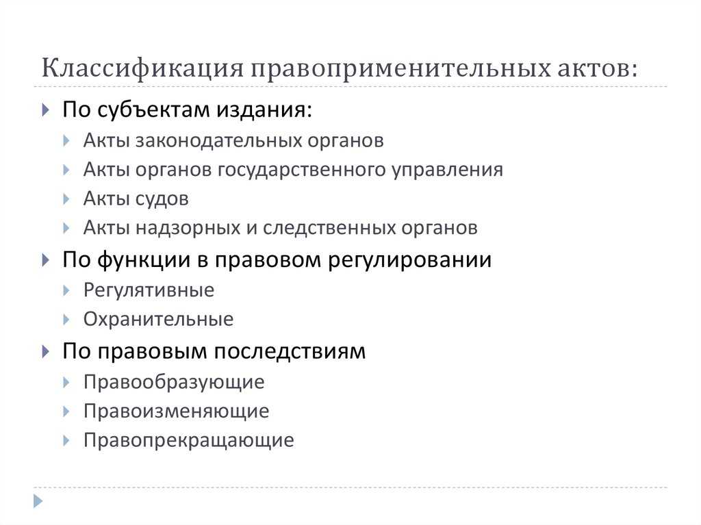 Судебный акт - это правоприменительный акт суда